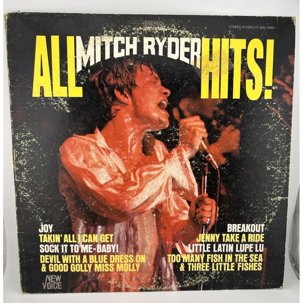Vintage Mitch Ryder All Mitch Ryder Hits LP Vinyl Record Album -‎ NV2004
